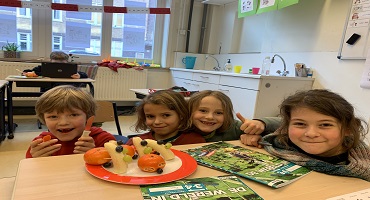 Afsluiting thema Gezond eten in groep 4A